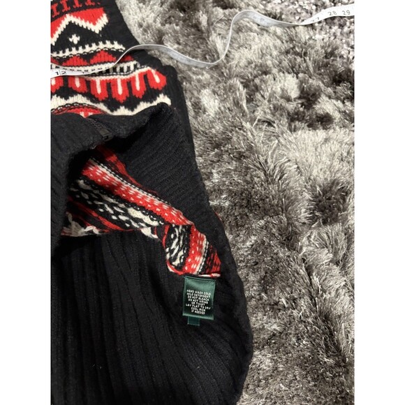 Lauren Ralph Lauren Active Lambs Wool Full Zip Sweater Vest M Nordic Fair Isle - Picture 4 of 5